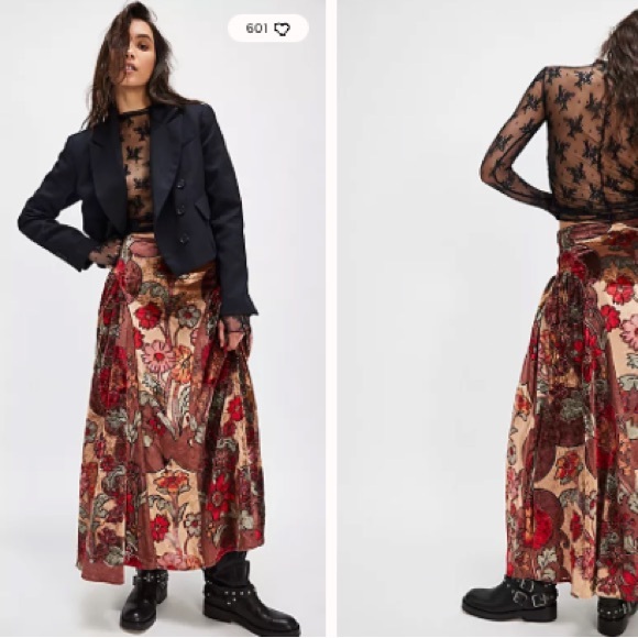 Free People Velvet Petals Maxi Skirt
Multicolor Floral Maxi Skirt - Picture 2 of 7